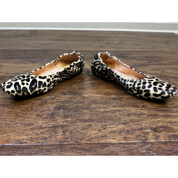 J. CREW Anya Scrunchie Ballet Flat in Calf Hair, Sz 7.5 - Picture 6 of 12